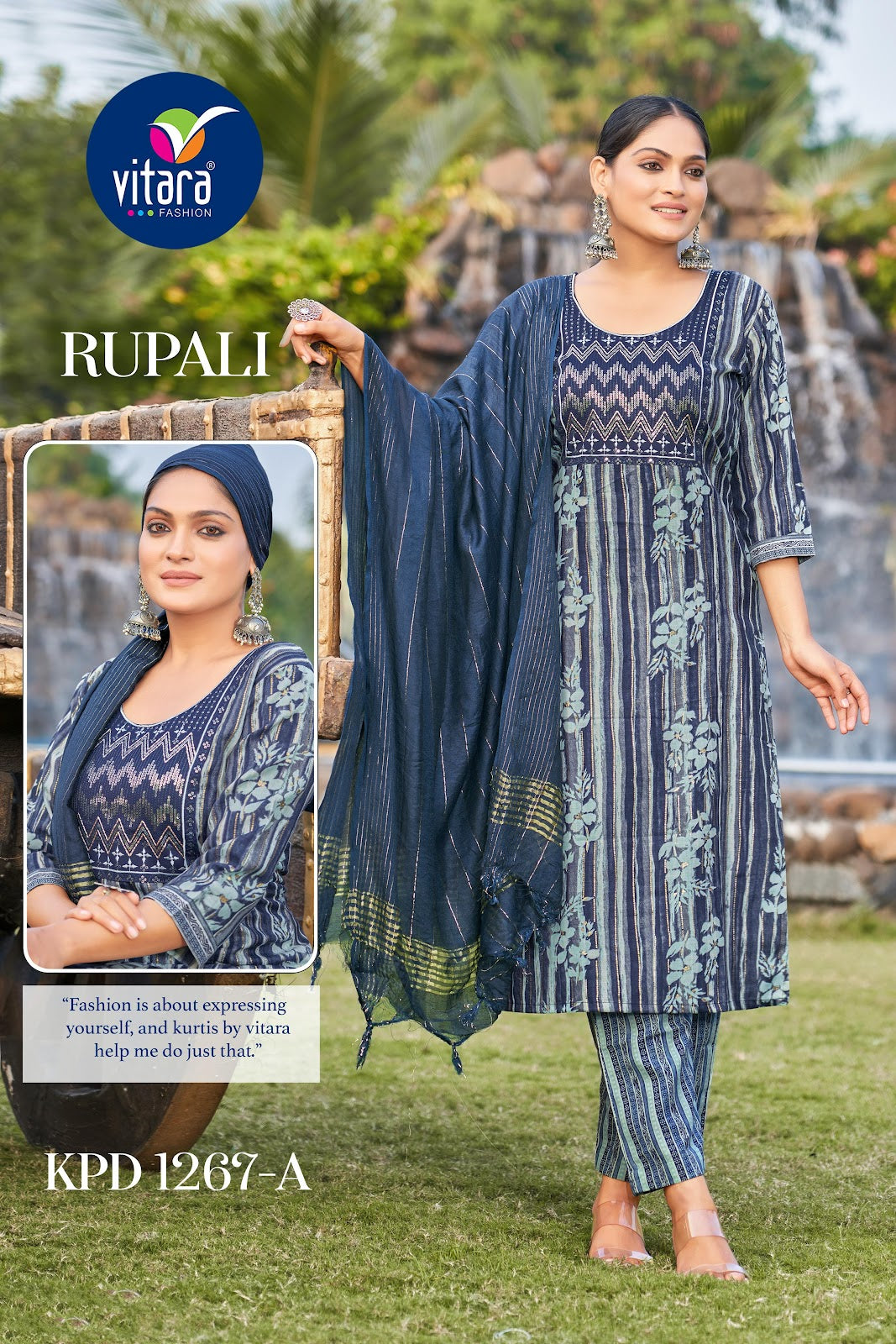 Rupali Vitara Cotton Readymade Pant Style Suits Wholesaler India