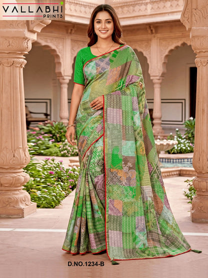 Rupanshi Vol 15 Vallabhi Prints Moss Sarees Supplier Ahmedabad