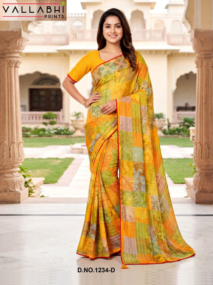 Rupanshi Vol 15 Vallabhi Prints Moss Sarees Supplier Ahmedabad