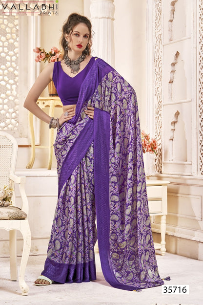 Rupanshi Vol 3 Vallabhi Prints Moss Sarees Supplier