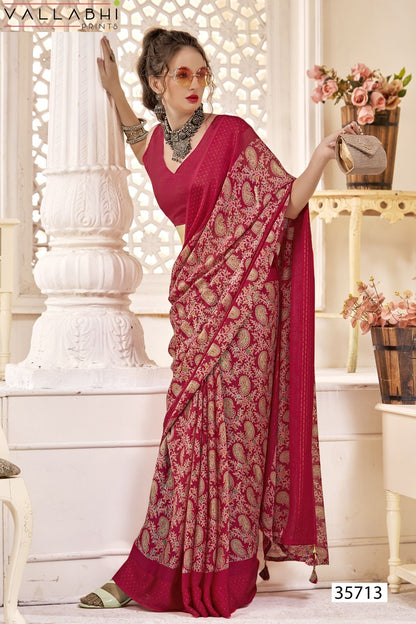 Rupanshi Vol 3 Vallabhi Prints Moss Sarees Supplier