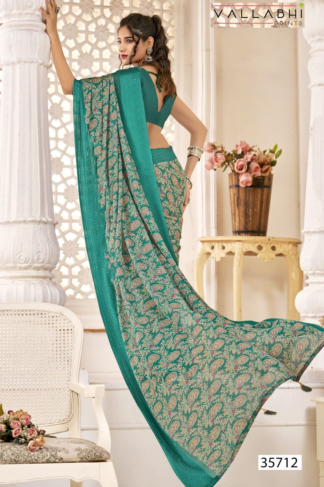 Rupanshi Vol 3 Vallabhi Prints Moss Sarees Supplier