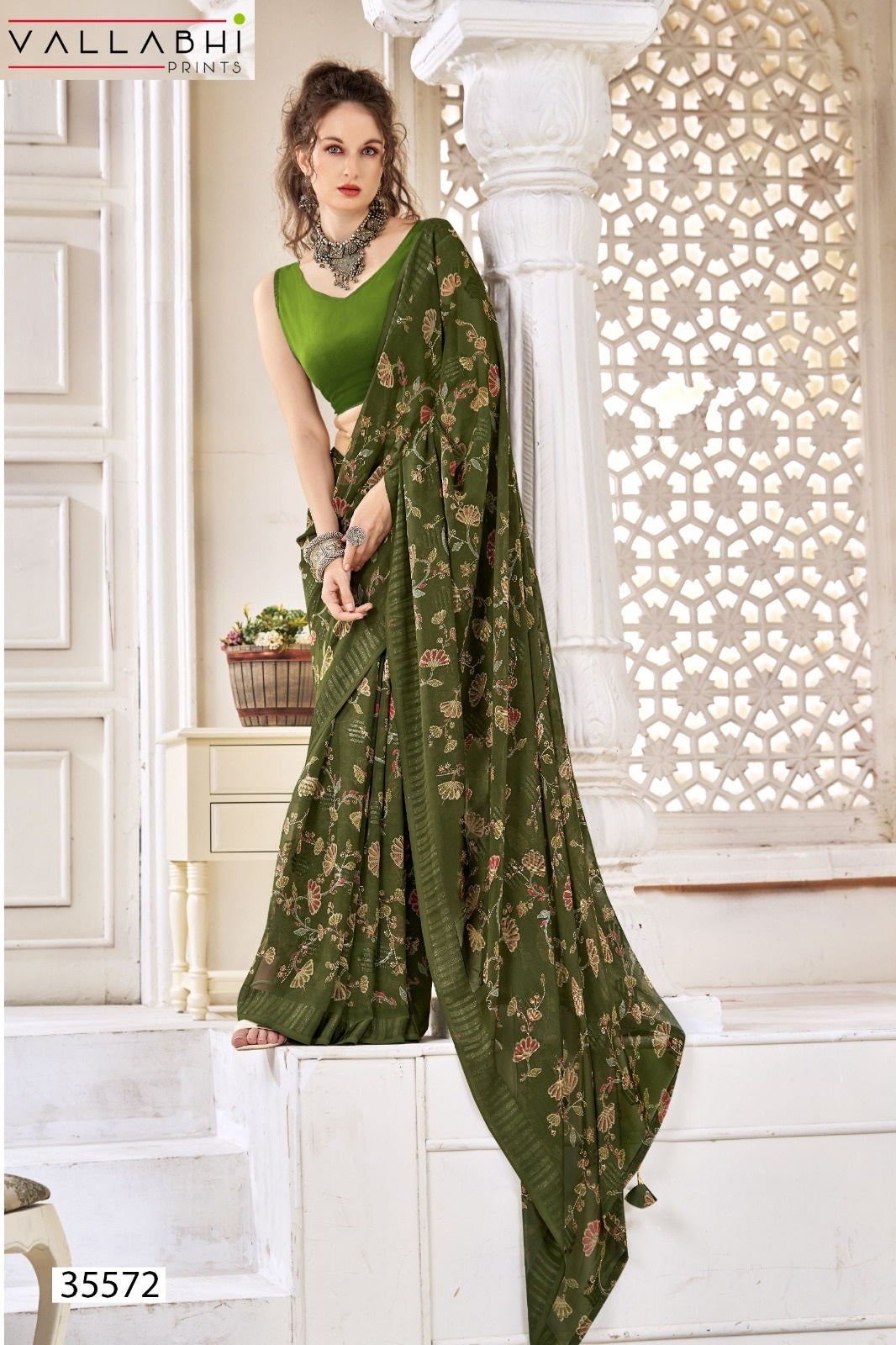 Rupanshi Vol 4 Vallabhi Prints Georgette Sarees Supplier India