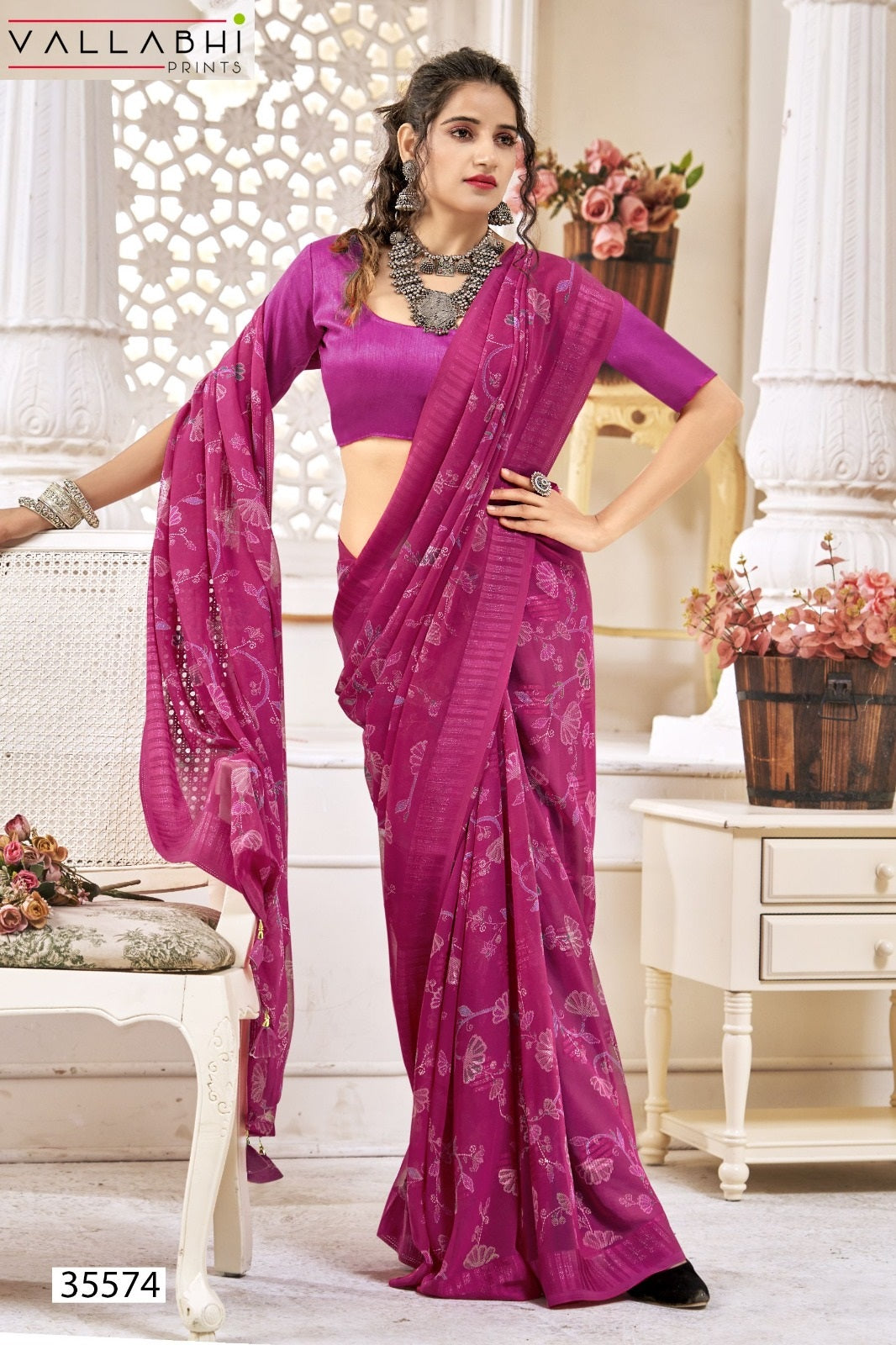 Rupanshi Vol 4 Vallabhi Prints Georgette Sarees Supplier India