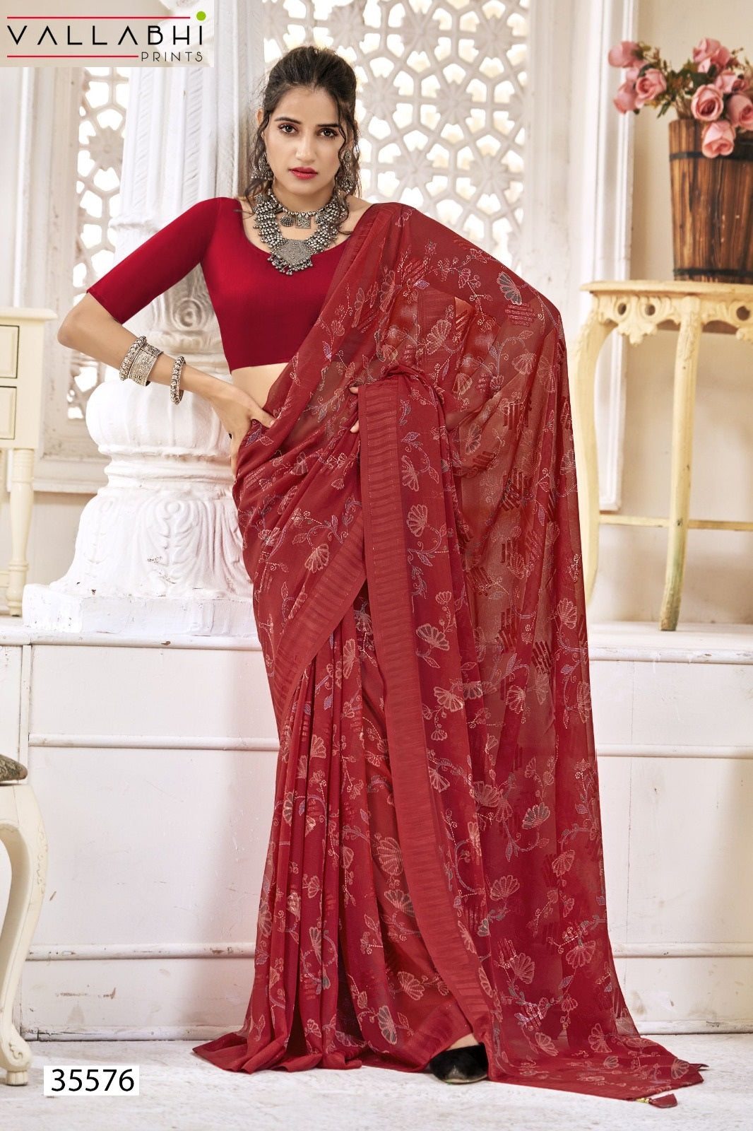 Rupanshi Vol 4 Vallabhi Prints Georgette Sarees Supplier India