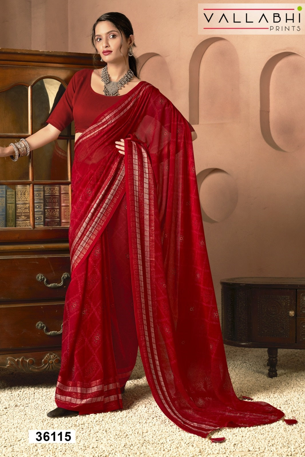 Rupanshi Vol 5 Vallabhi Prints Moss Sarees Wholesaler Ahmedabad