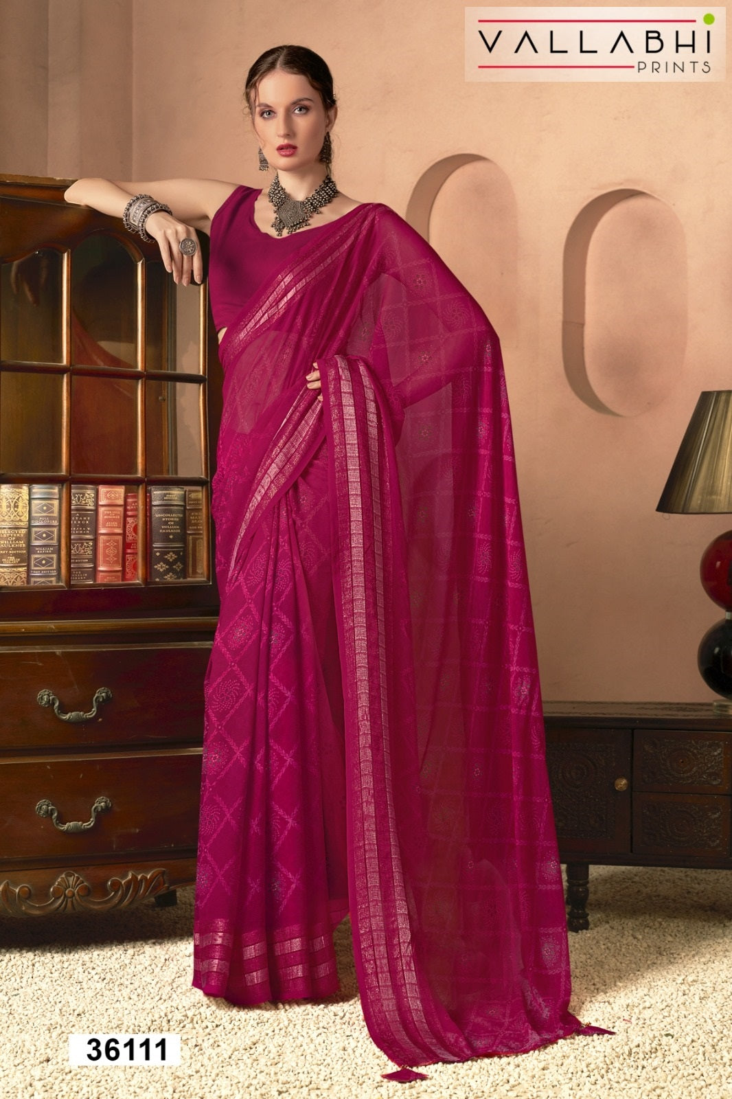 Rupanshi Vol 5 Vallabhi Prints Moss Sarees Wholesaler Ahmedabad