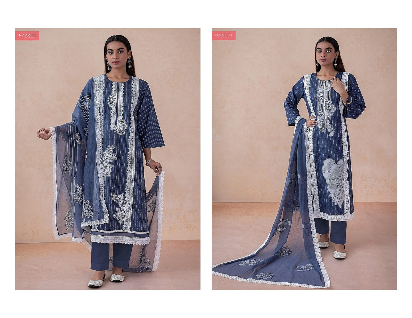 Rusha Naariti Handloom Pant Style Suits Manufacturer Gujarat