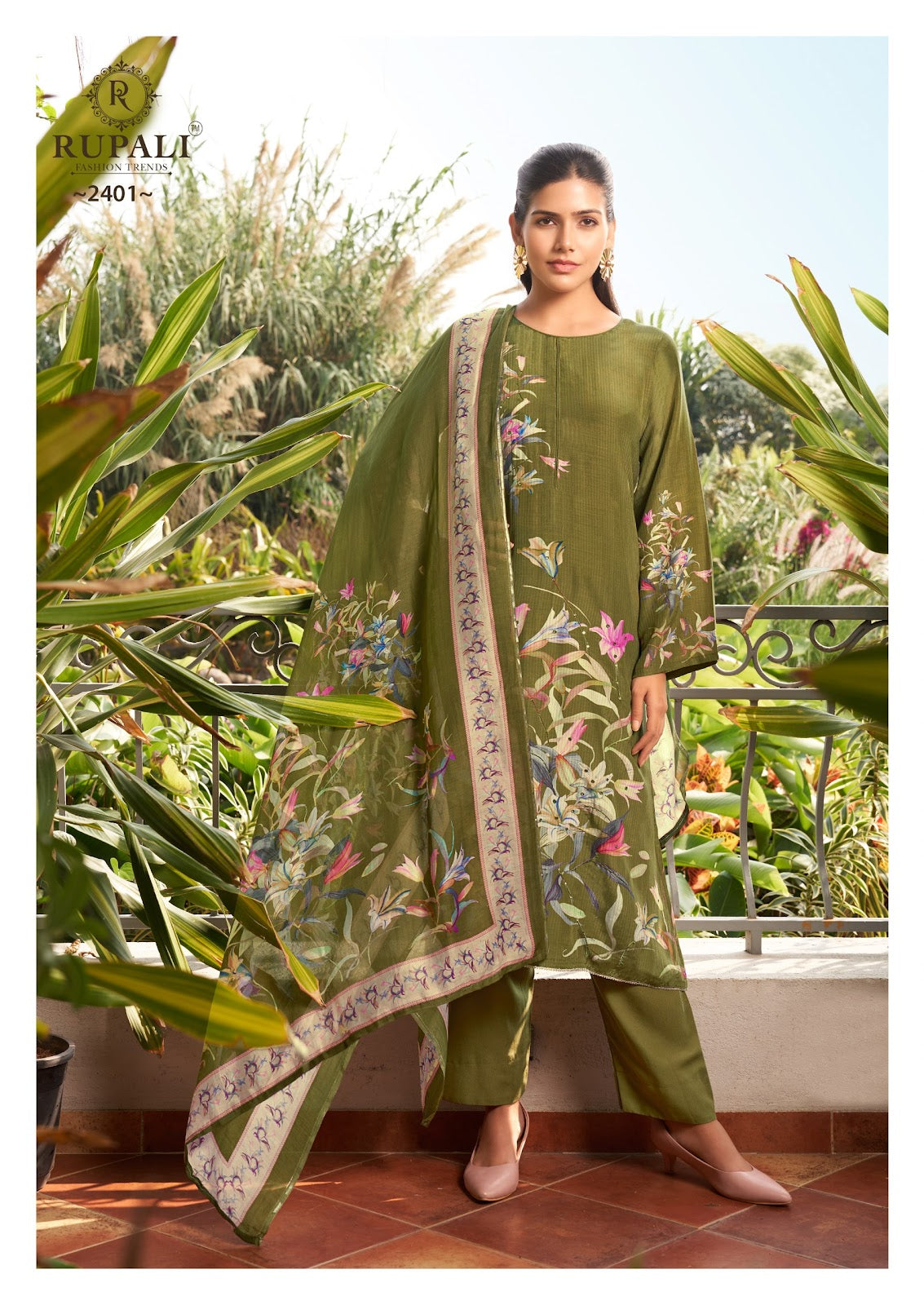 Rushali Rupali Viscose Muslin Pant Style Suits Wholesale Rate