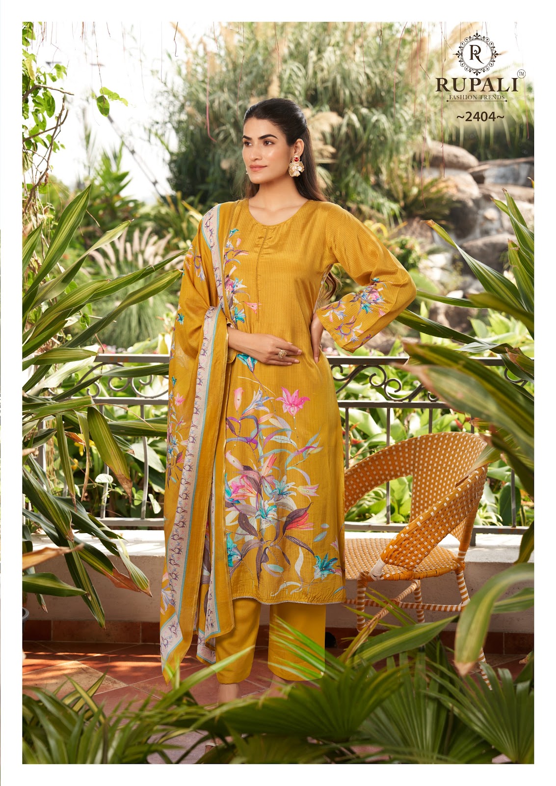 Rushali Rupali Viscose Muslin Pant Style Suits Wholesale Rate