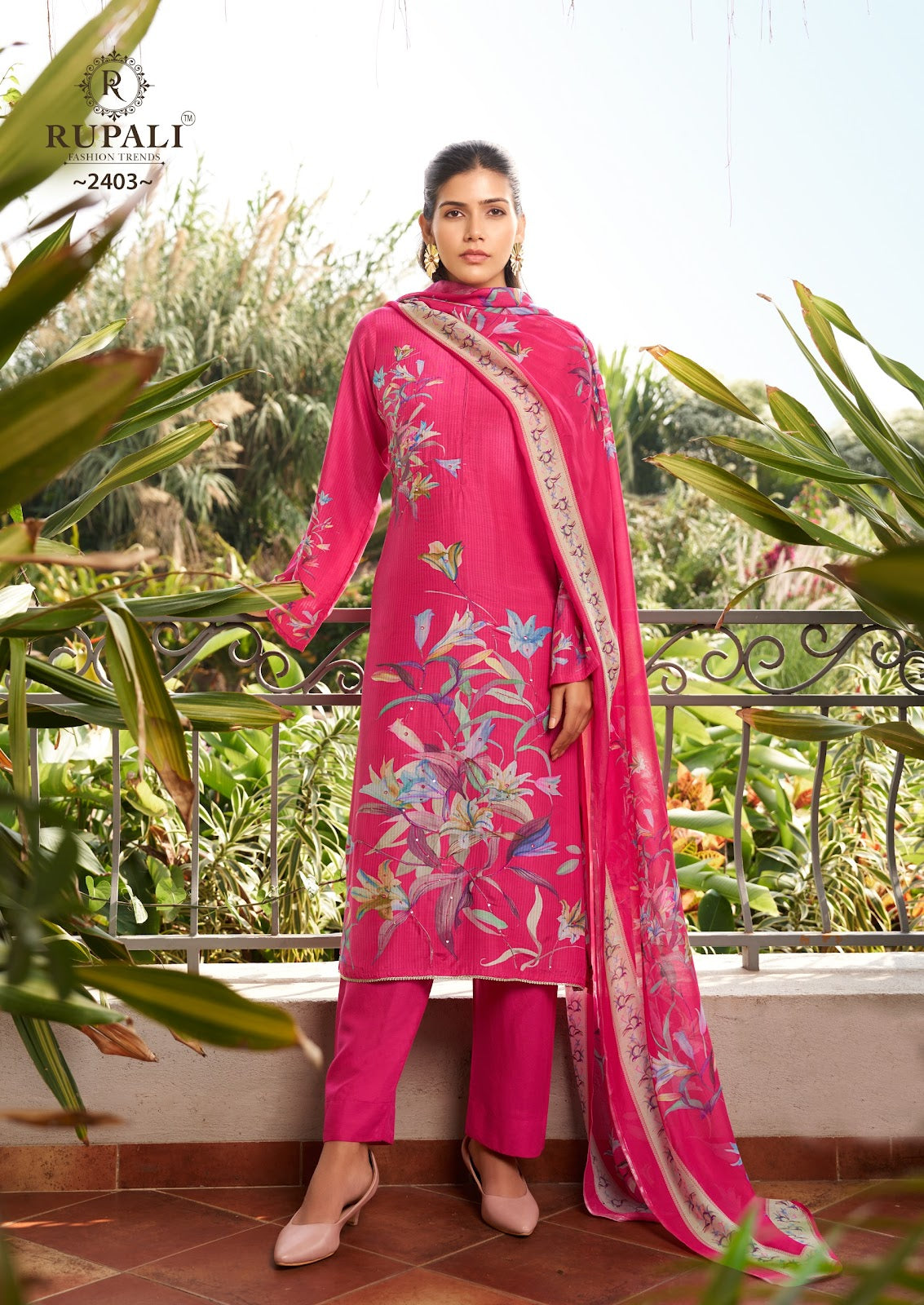 Rushali Rupali Viscose Muslin Pant Style Suits Wholesale Rate