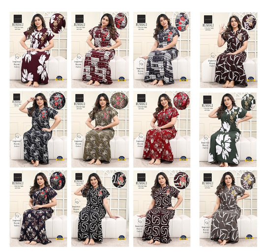 Rushali Skager Imported Night Gowns Supplier Ahmedabad