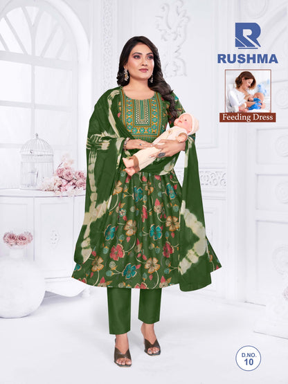 Rushma Raashi Vertical Feeding Readymade Suit Wholesaler
