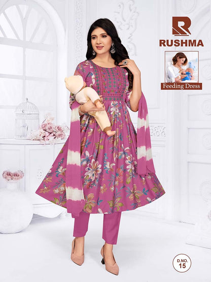 Rushma Raashi Vertical Feeding Readymade Suit Wholesaler