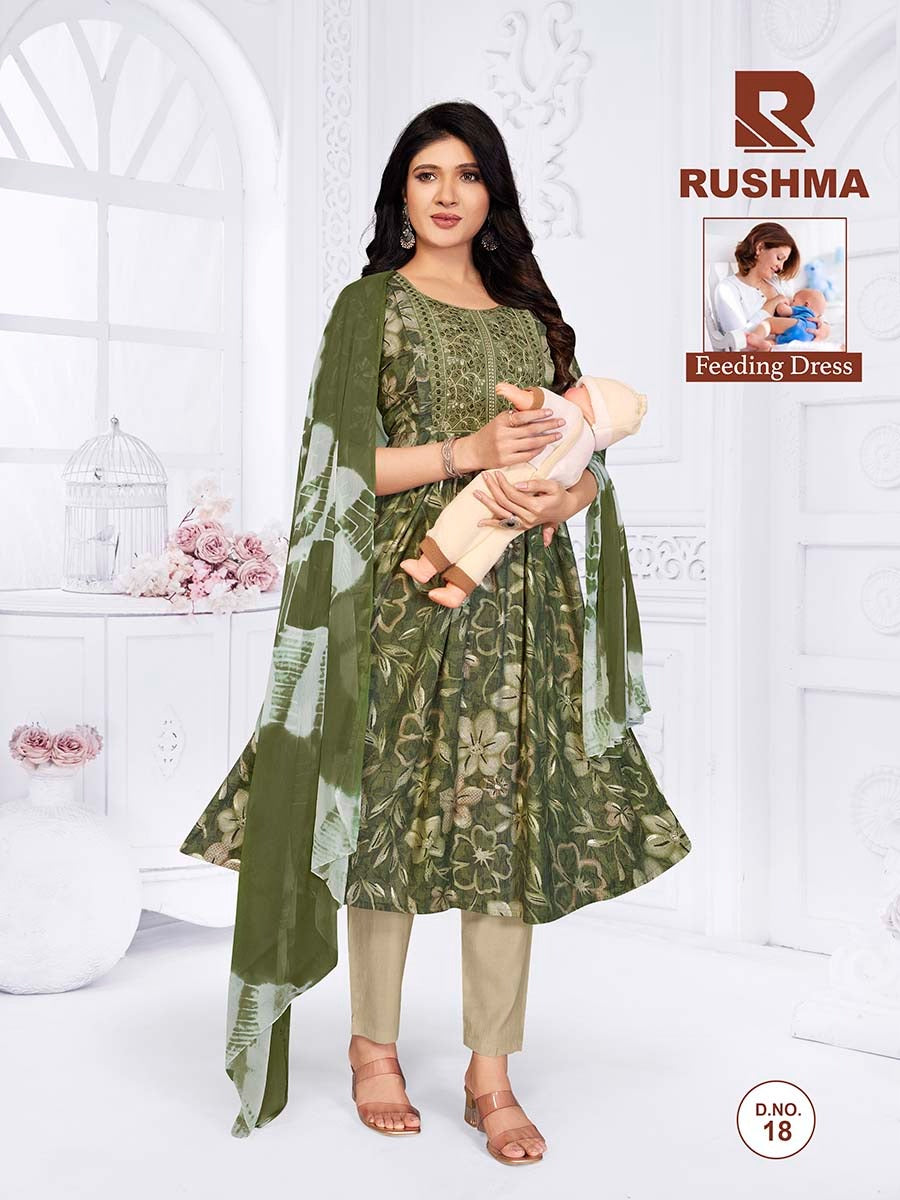 Rushma Raashi Vertical Feeding Readymade Suit Wholesaler