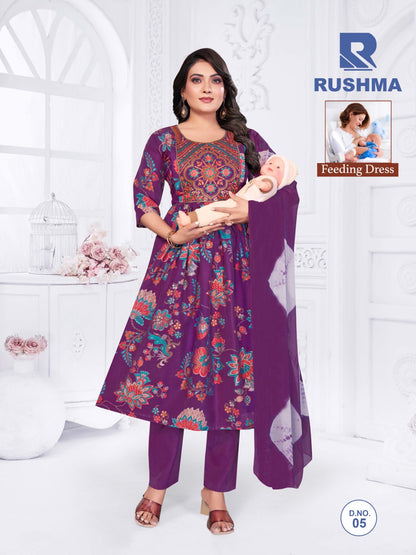 Rushma Raashi Vertical Feeding Readymade Suit Wholesaler