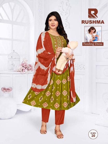 Rushma Raashi Vertical Feeding Readymade Suit Wholesaler