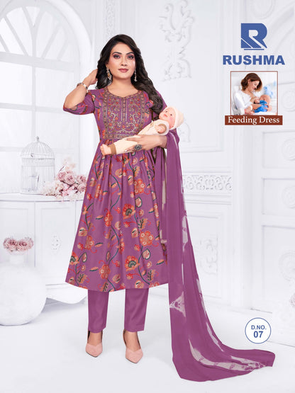 Rushma Raashi Vertical Feeding Readymade Suit Wholesaler