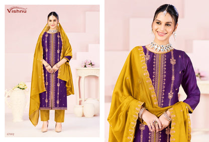 Rustam Vishnu Impex Vichitra Silk Pant Style Suits Manufacturer Gujarat