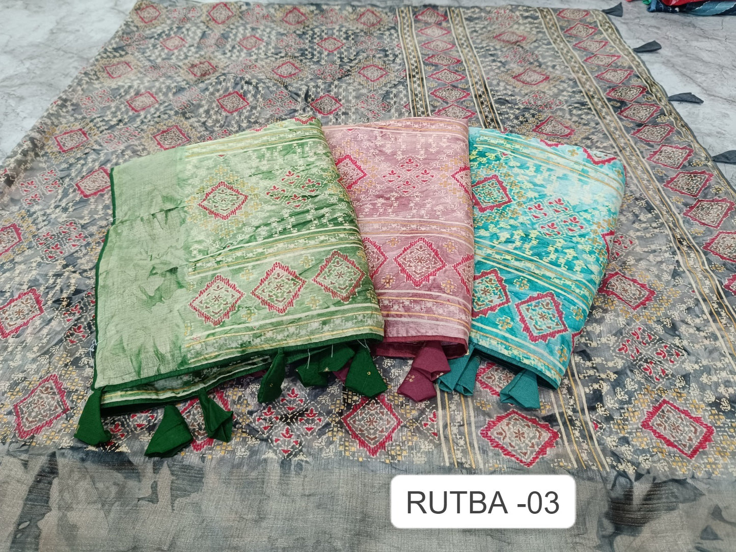 Rutba 3 Kalpveli Dola Silk Sarees Manufacturer Ahmedabad