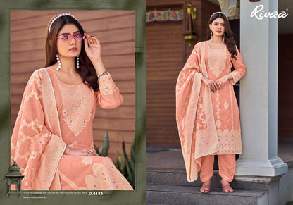 Rutba Rivaa Jaamdani Pant Style Suits Exporter India