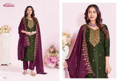 Rutbaa Vishnu Impex Crunchy Pant Style Suits Exporter