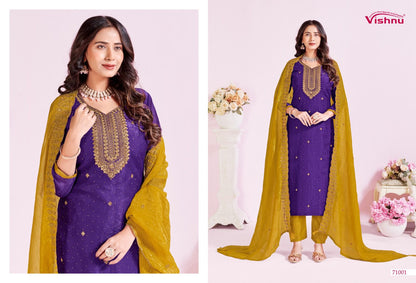 Rutbaa Vishnu Impex Crunchy Pant Style Suits Exporter