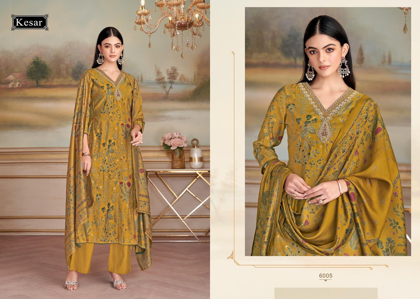 Rutbah Kesar Pashmina Suits Manufacturer Ahmedabad