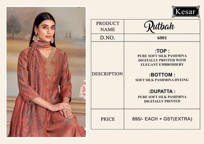 Rutbah Kesar Pashmina Suits Manufacturer Ahmedabad