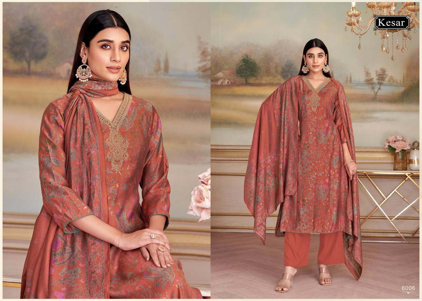 Rutbah Kesar Pashmina Suits Manufacturer Ahmedabad