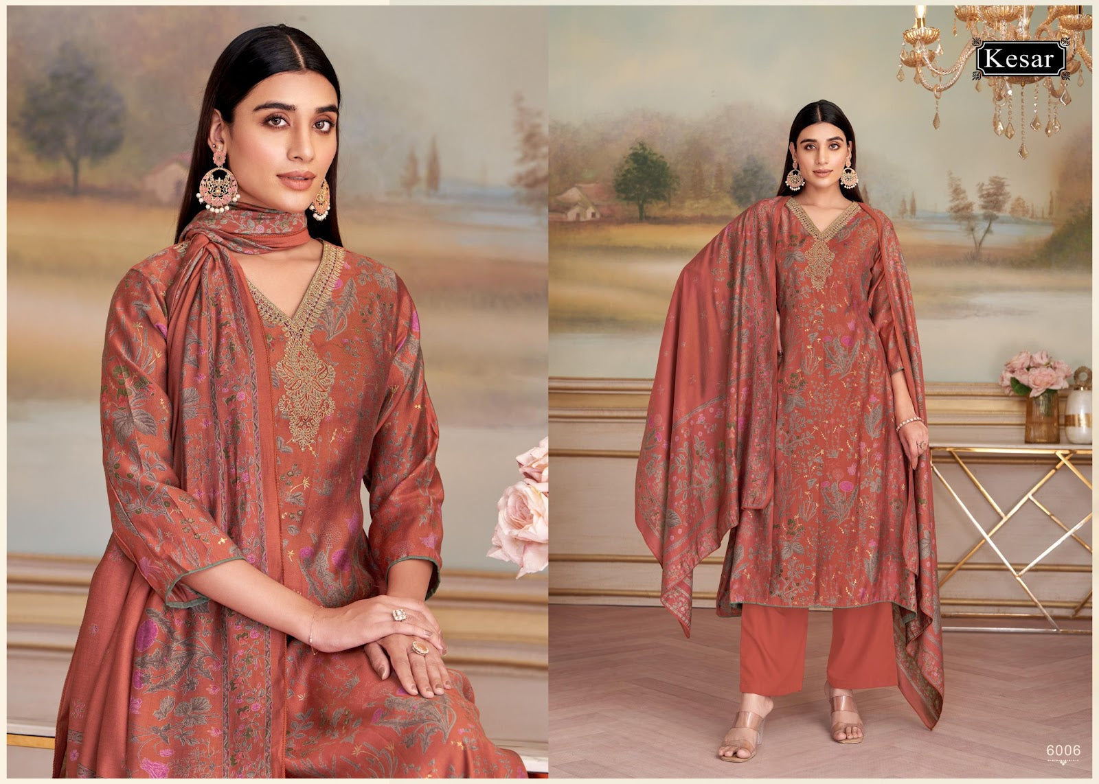 Rutbah Kesar Pashmina Suits Manufacturer Ahmedabad