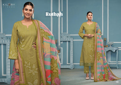 Rutbah Kilory Pure Lawn Pant Style Suits Wholesaler Gujarat