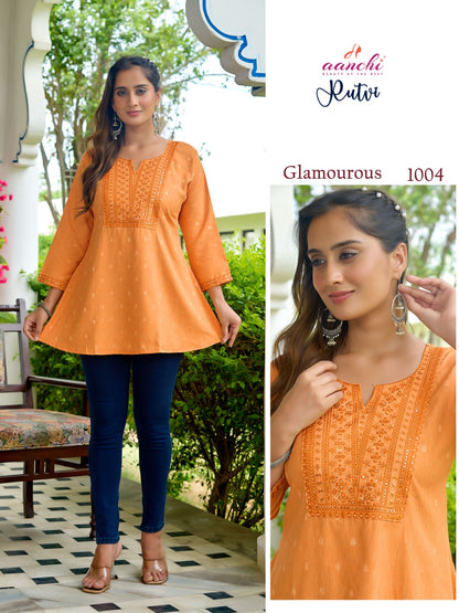 Rutvi Aanchi Designer Long Top Exporter Ahmedabad