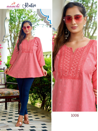 Rutvi Aanchi Designer Long Top Exporter Ahmedabad