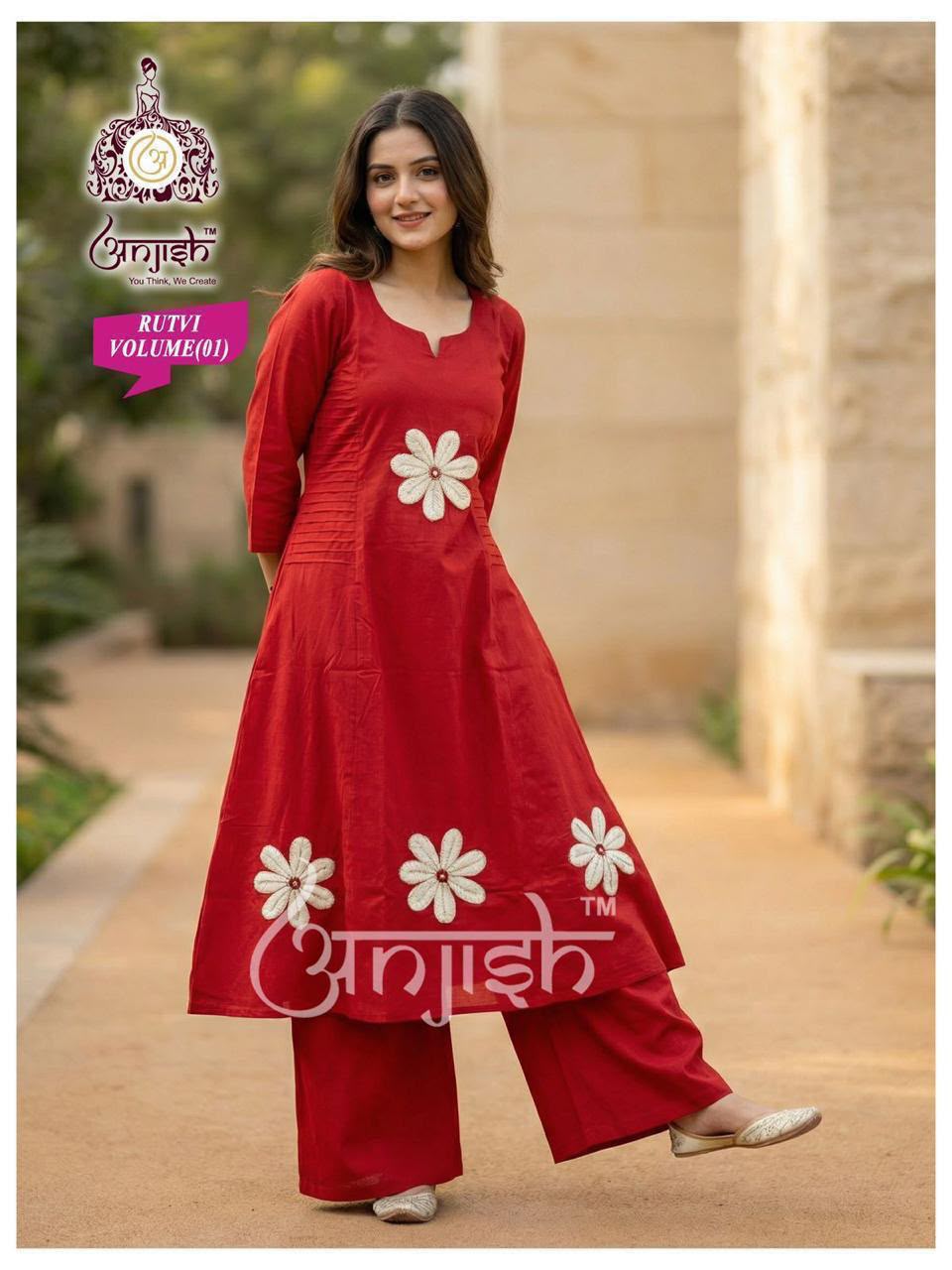 Rutvi Anjish Dhabu Cotton Co Ord Set Manufacturer Gujarat