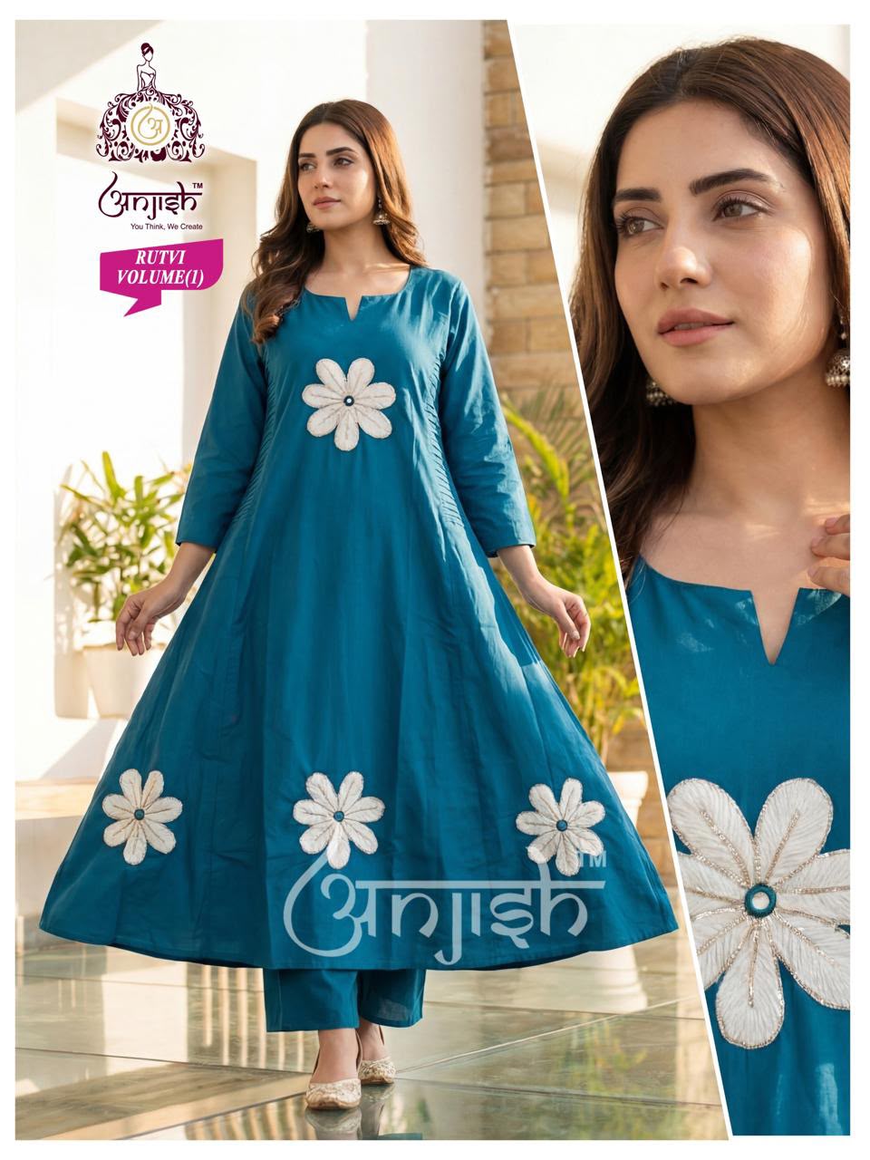 Rutvi Anjish Dhabu Cotton Co Ord Set Manufacturer Gujarat