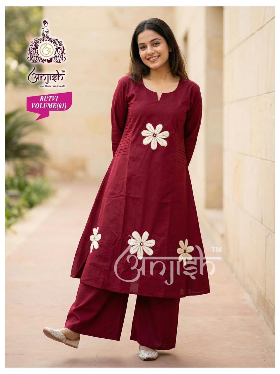 Rutvi Anjish Dhabu Cotton Co Ord Set Manufacturer Gujarat
