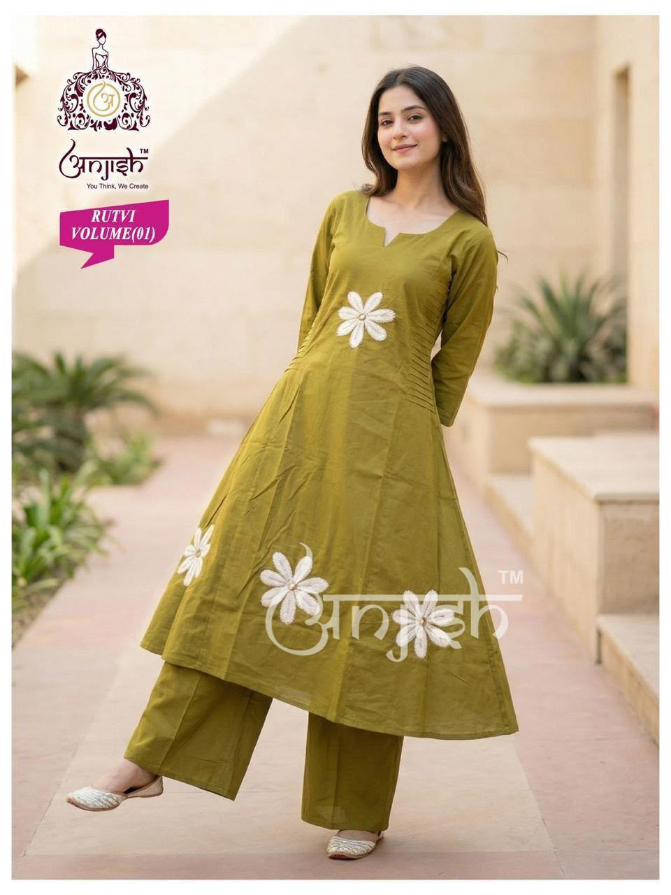 Rutvi Anjish Dhabu Cotton Co Ord Set Manufacturer Gujarat
