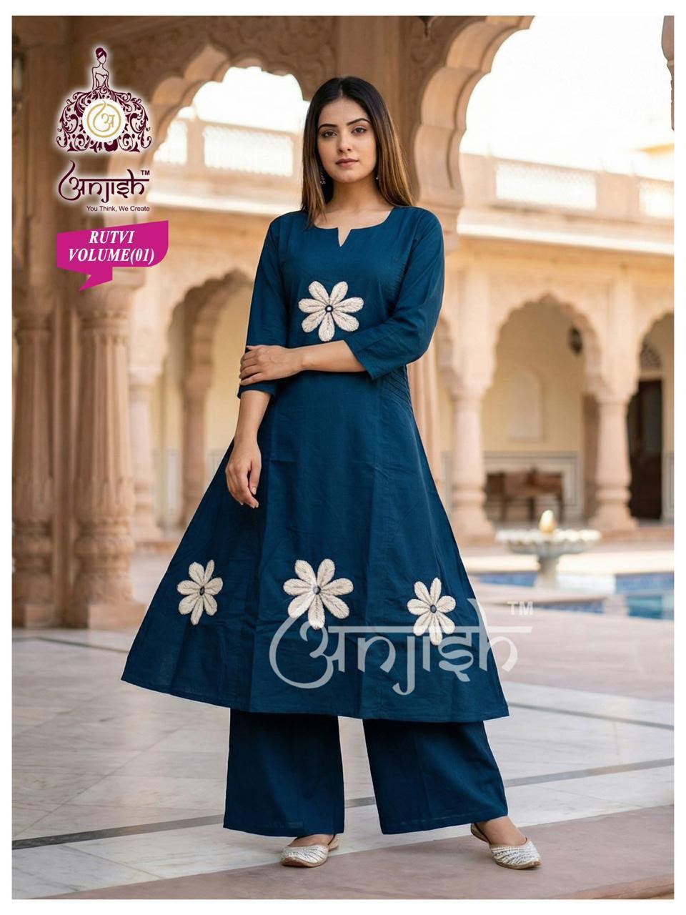 Rutvi Anjish Dhabu Cotton Co Ord Set Manufacturer Gujarat