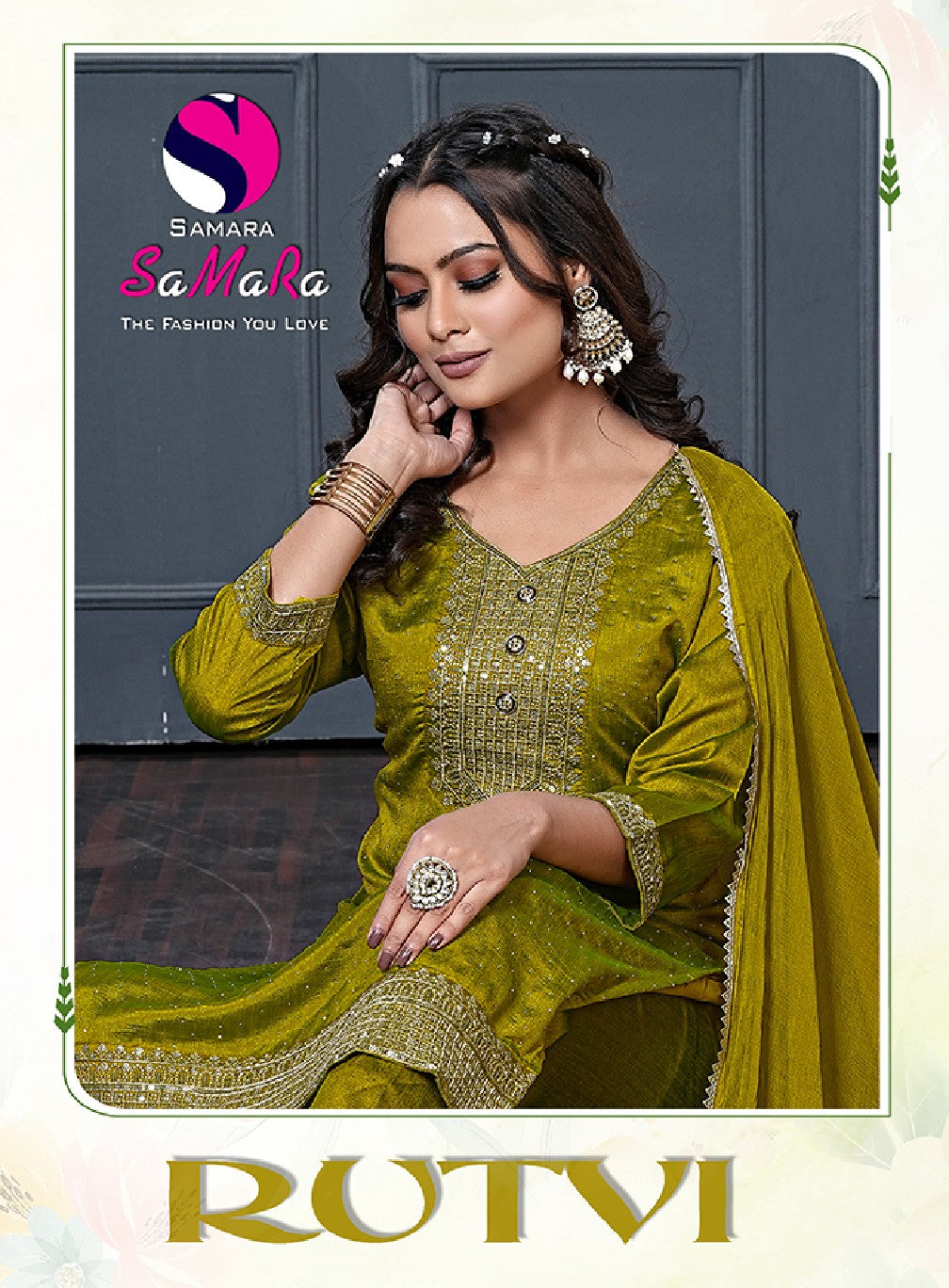 Rutvi Samara Vichitra Readymade Pant Style Suits Wholesaler India