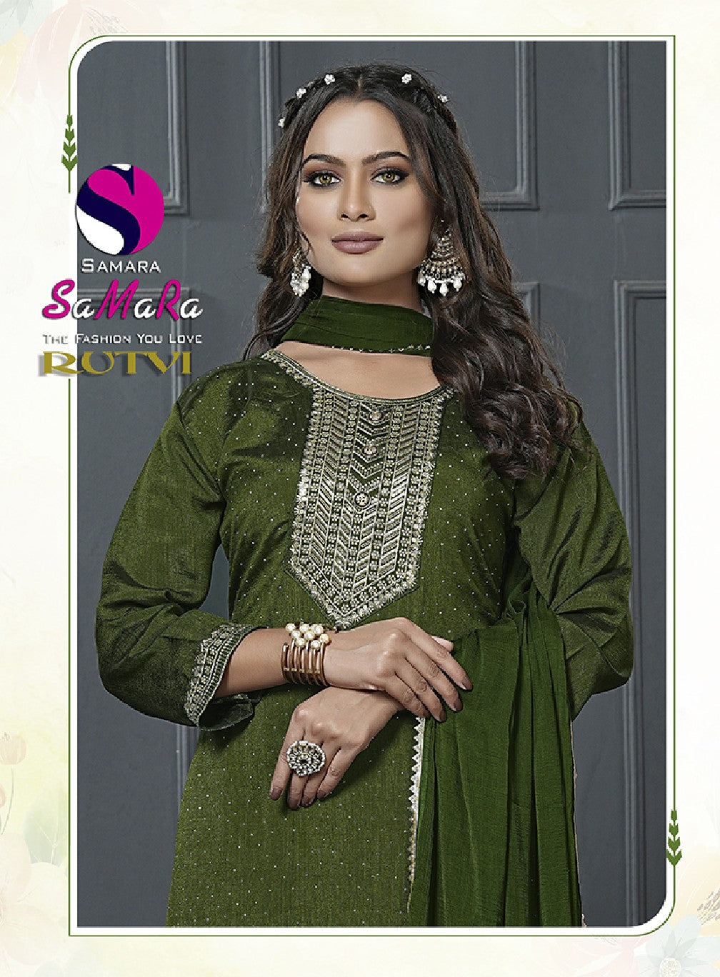 Rutvi Samara Vichitra Readymade Pant Style Suits Wholesaler India