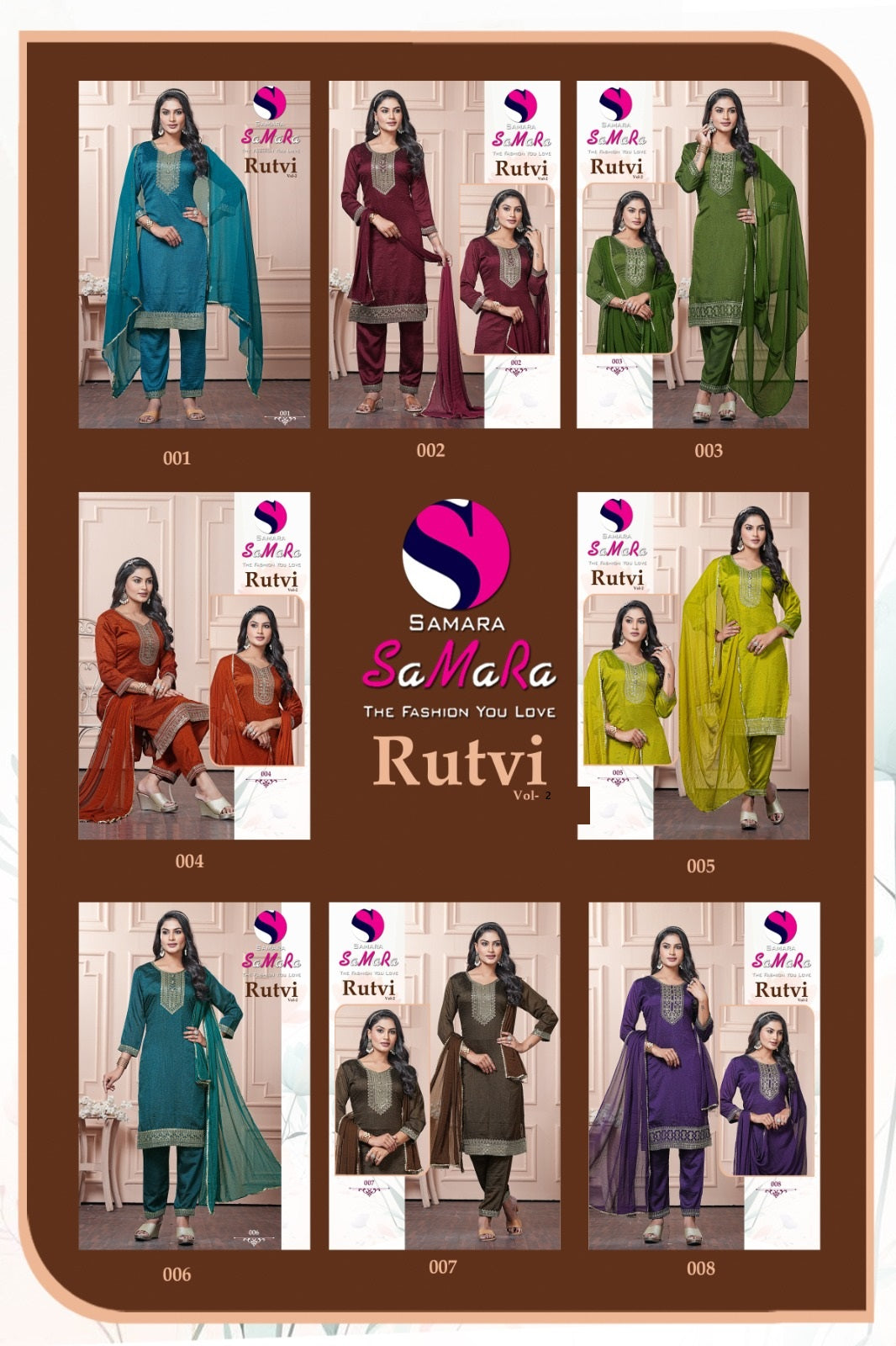 Rutvi Vol 2 Samara Vichitra Readymade Pant Style Suits Wholesaler