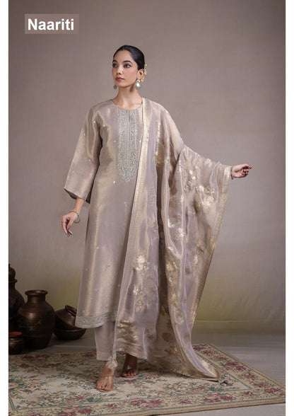 Ruvaan Naariti Tissue Silk Pant Style Suits Exporter Gujarat