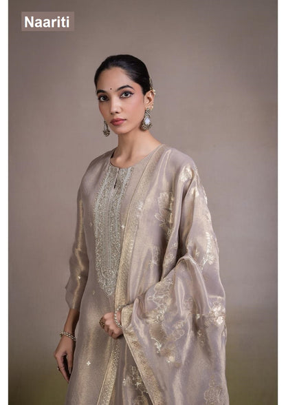Ruvaan Naariti Tissue Silk Pant Style Suits Exporter Gujarat