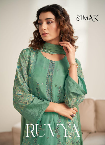 Ruvya Simar Pure Viscose Pant Style Suits Supplier Gujarat