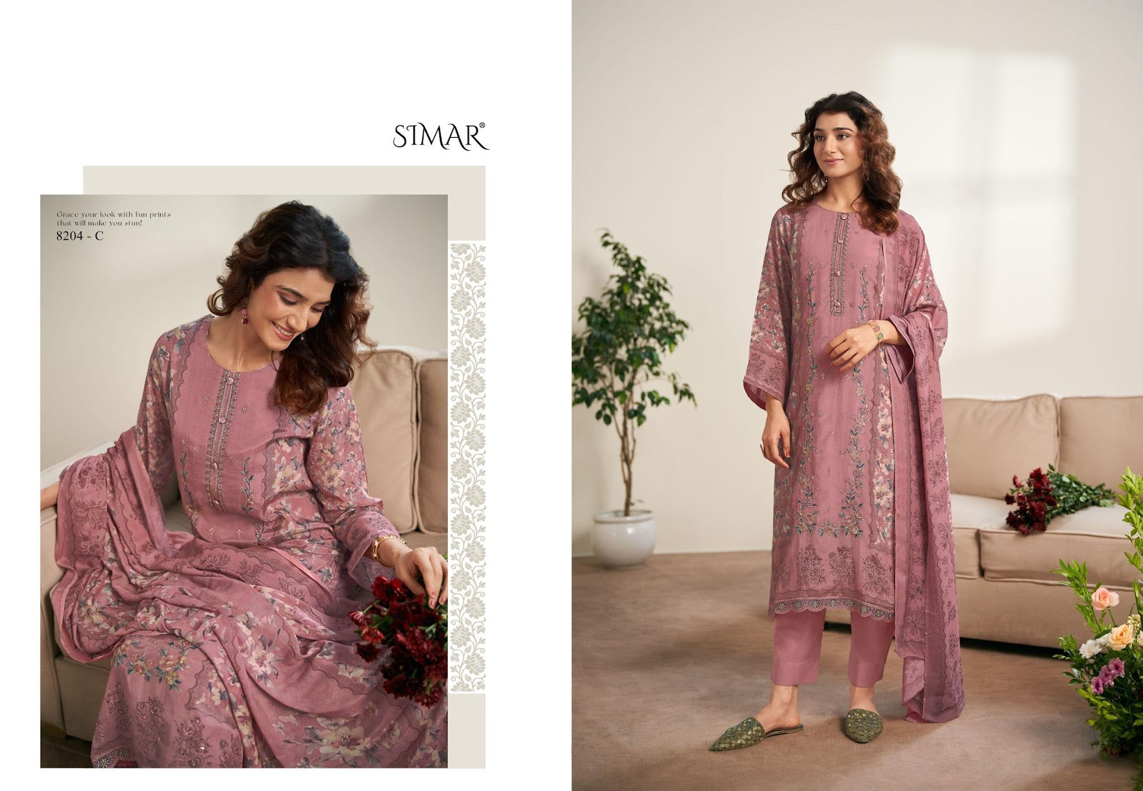 Ruvya Simar Pure Viscose Pant Style Suits Supplier Gujarat