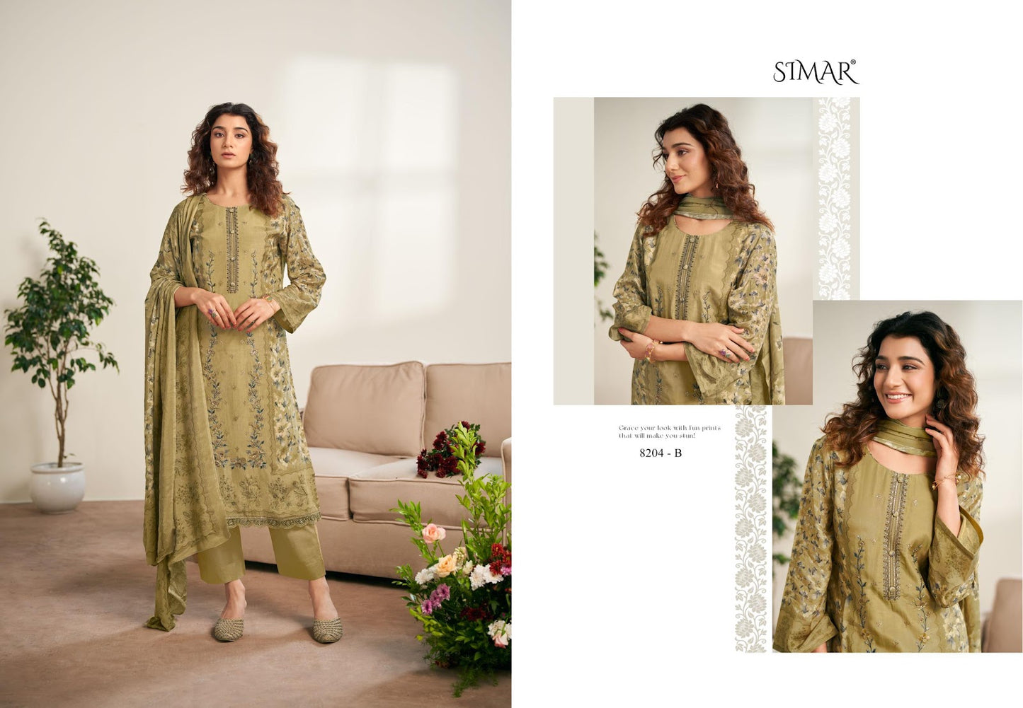Ruvya Simar Pure Viscose Pant Style Suits Supplier Gujarat