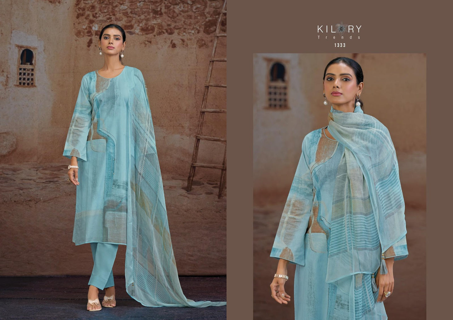 Ruwaa Kilory Lawn Cotton Pant Style Suits Manufacturer