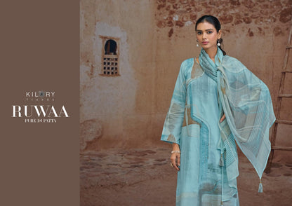 Ruwaa Kilory Lawn Cotton Pant Style Suits Manufacturer