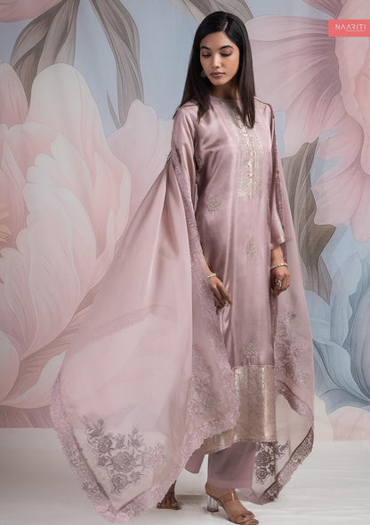 Ruyara Naariti Silk Jacquard Pant Style Suits Wholesaler India